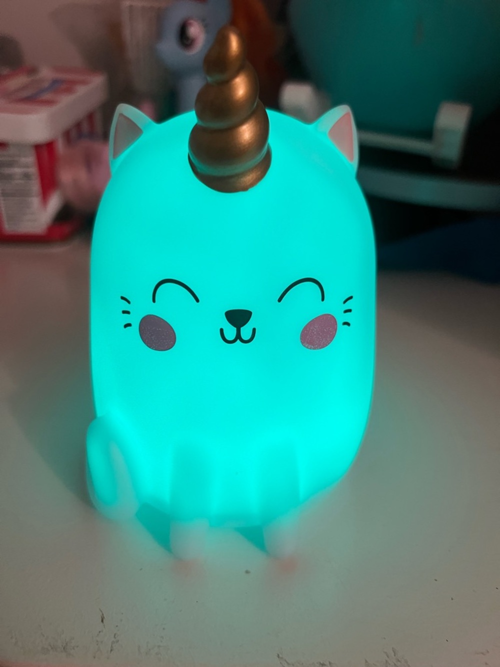 Cute “Caticorn” Night Light - multi-color